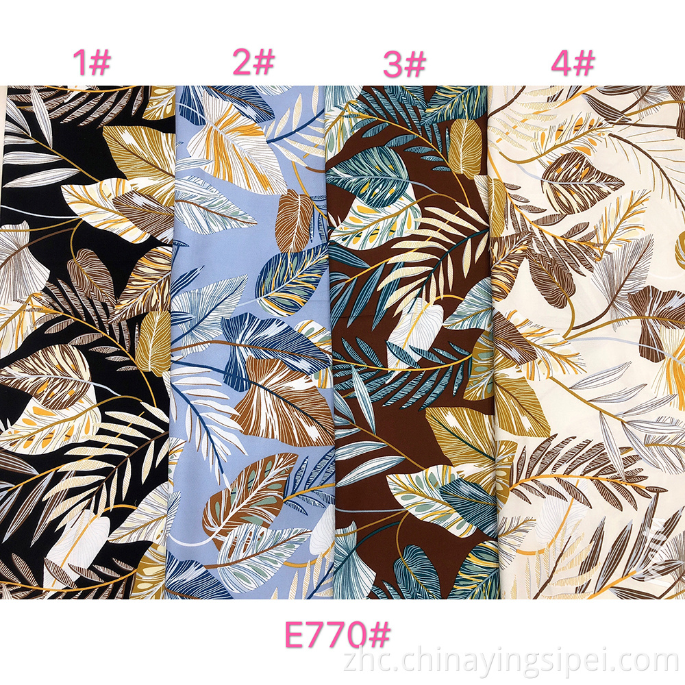 ISP Textlie Challis 45s*45S纺织品旋转100％人造丝印刷织物数字印刷制造商